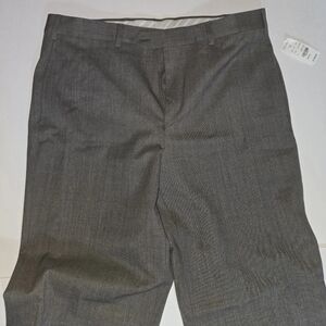 NWT Brooks Brothers 1818 Regent Dress Pants Mens 36W Grey Wool Blend Flat Front